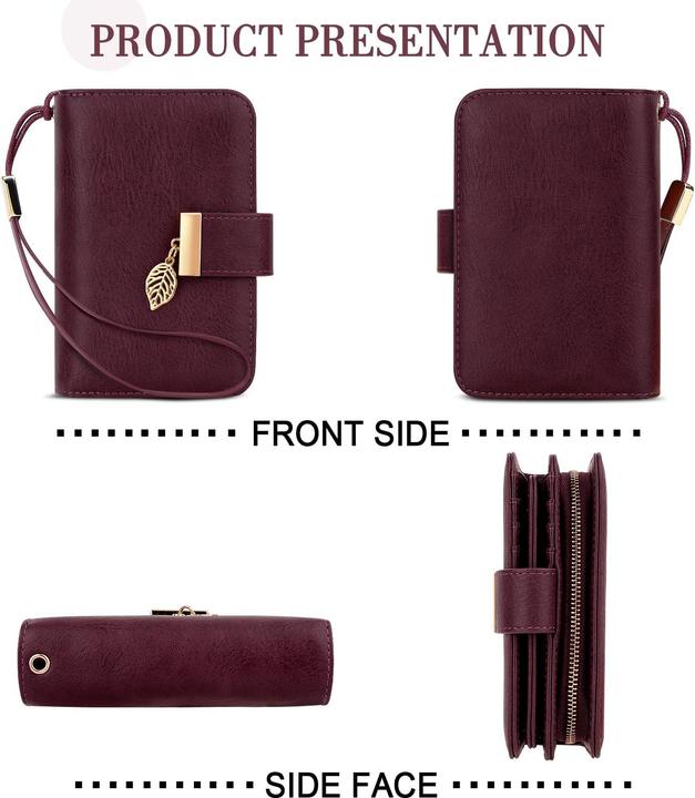 Produktbild Only-Bags.Store Ledergeldbörse Geldbörse mit vielen Fächern Brieftasche mit RFID-Schutz 18 Kartenfächer Geldbörsen