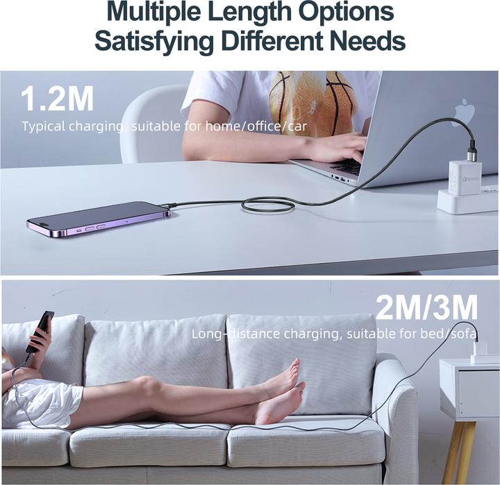 Actual product image Joyroom USB A — Lightning (1.20 m, USB 2.0, 30 W)