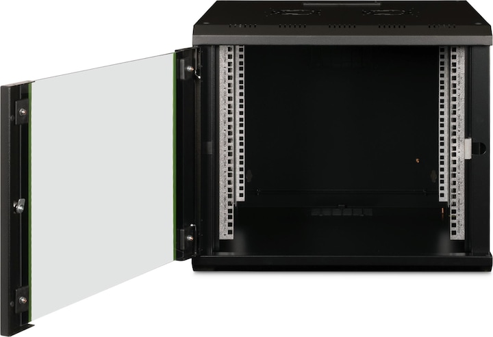 Actual product image Digitus DN-19 09U-6/6-SW Wall cabinet black (9 RU, 19 inch rack)