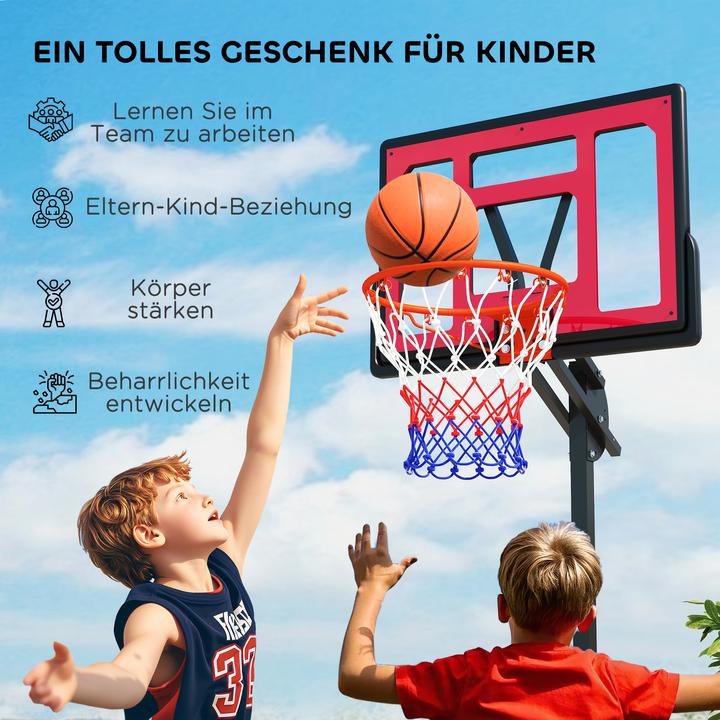 Immagine prodotto Aiyaplay Kinder Basketballkorb Kunststoff, Stahl Rot