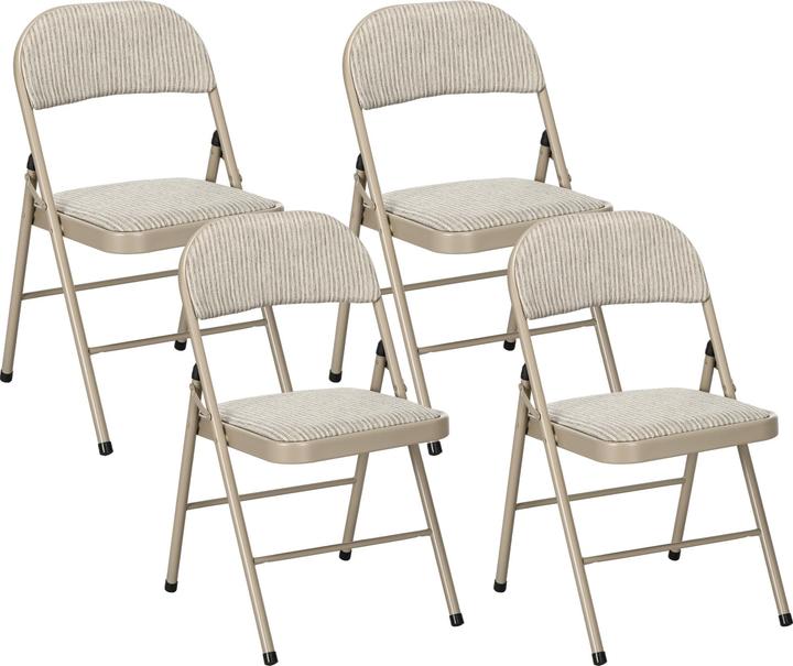 Produktbild Homcom Klappstuhl Polyester Beige