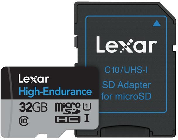 Image du produit Lexar Haute endurance (32 Go, microSDHC, U1, UHS-I)