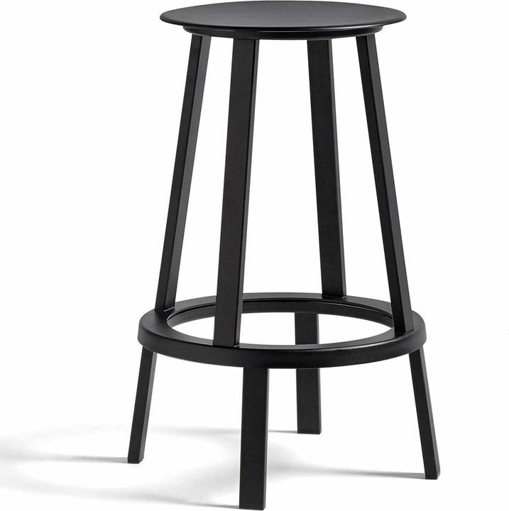 Black powder-coated