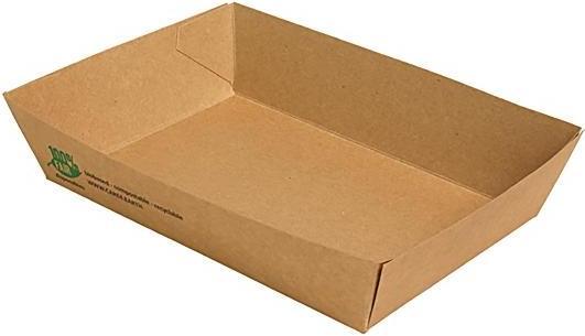 Papstar Snacktrays "puur" "100% Fair" extra groot (80x)