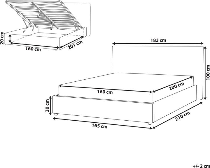 Actual product image Beliani Lavaur (160 x 200 cm)