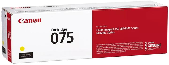 Actual product image Canon Toner Cartridge 075 Y yellow (Y)