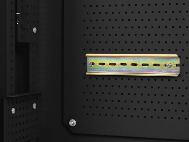 Produktbild Lanberg SZAFA INSTALACYJNA RACK WISZĄCA 19 6U+3U 540X200 NISKOPROFILOWA CZARNA (ZŁOŻONA) (6 HE, 19 Zoll Rack)