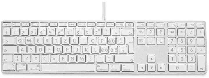 Produktbild LMP Large Font USB Keyboard 110 keys wired USB keyboard with 2x USB and aluminum upper cover - Swiss (CH, Kabelgebunden)