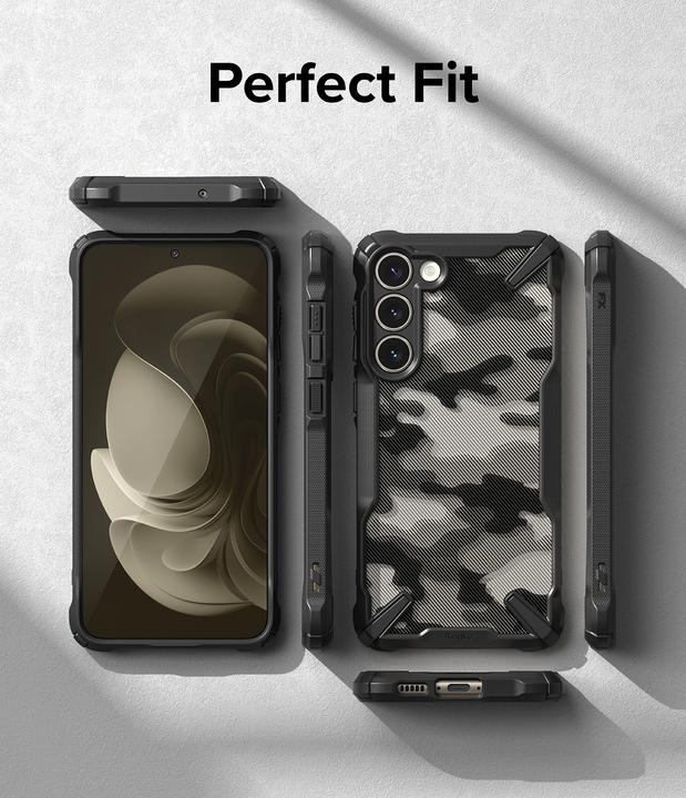 Actual product image Ringke Fusion X Design case for Samsung Galaxy S23+ camouflage black (Samsung Galaxy S23+)