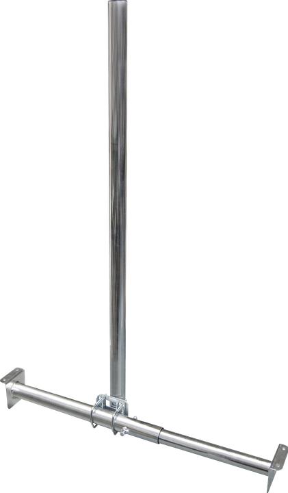 Megasat 110067 Paal 48/1200 spantafstand 610-1100mm staal (Spiegel + Antenne bevestiging)