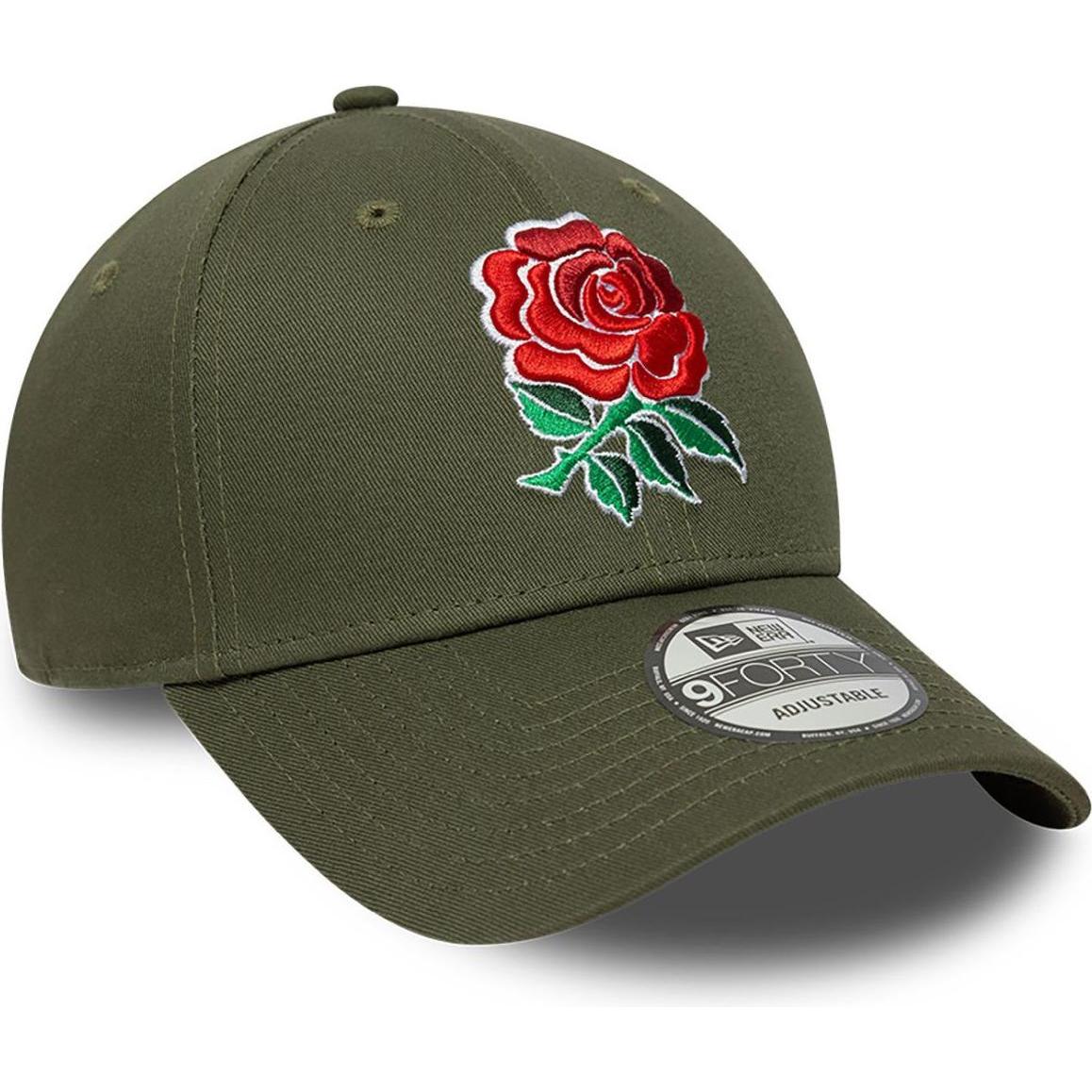 New Era, Herren, Cap, 9Forty Strapback Cap - England Rugby Oliv, Grün
