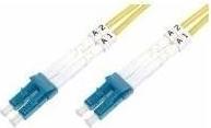 Produktbild Digitus LWL Patchkabel LC/LC 09/125µm Singelmode Duplex Halogenfrei mit Messprotokoll gelb 3m (3 m)