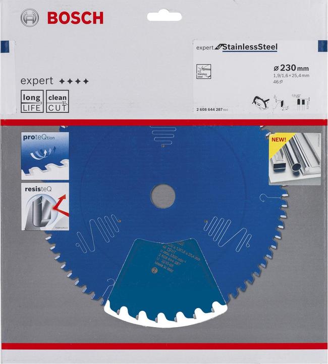 Produktbild Bosch Professional Zubehör Kreissägeblatt Expert for Stainless Steel, 230 x 25,4 x 1,9 x 46