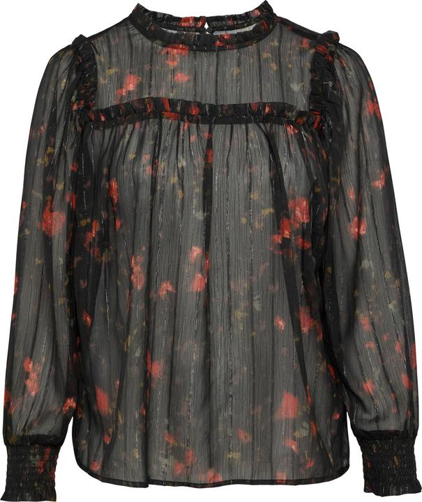 Produktbild S.Oliver Bluse Transparente Chiffon-Bluse mit Glitzergarn (44)