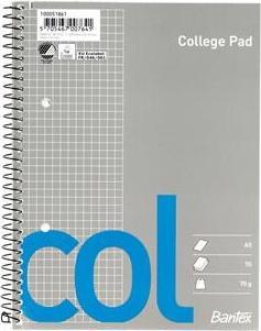 Actual product image Bantex Col, Illustration, Blue, Grey, A5, 70 Sheets, Semi Glossy, Checkered Paper (A5, Checked, Hardcover)