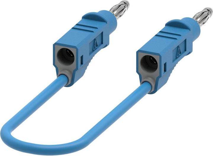 Actual product image Electro PJP 2117-CD1-50Bl Measuring cable (banana plug - banana plug) 50 cm Bl