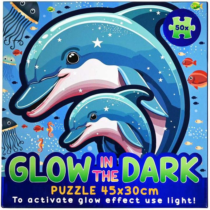 Wins Holland Im Dunkeln leuchtendes Puzzle Unterwasserwelt – 50 Teile. (50 pieces)