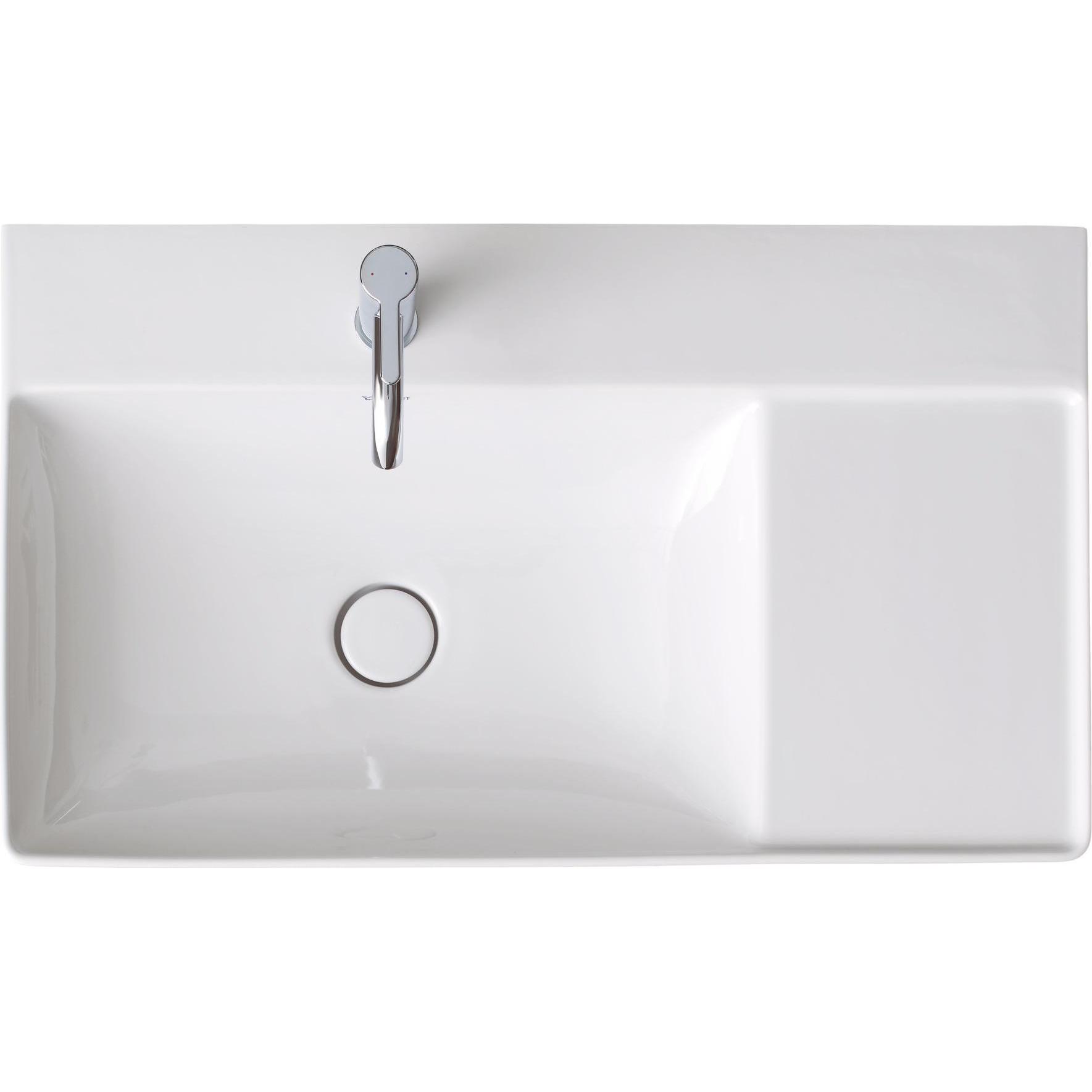 Duravit, Waschbecken, Waschtisch DURASQUARE o ÜL m HLB Be li 800x470mm 1 HL weiss (470 mm, 800 mm)