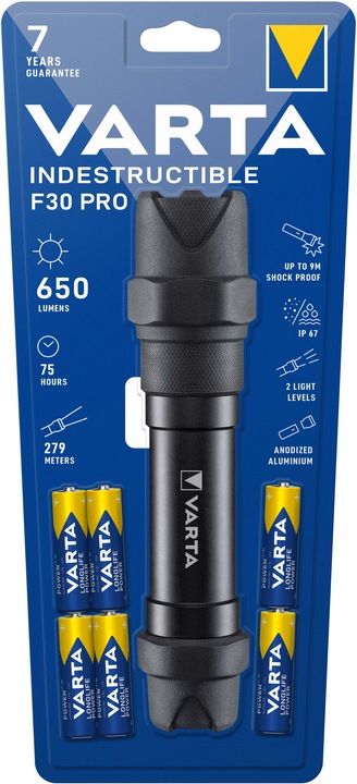 Actual product image Varta Indestructible F30 Pro (22.80 cm, 650 lm)