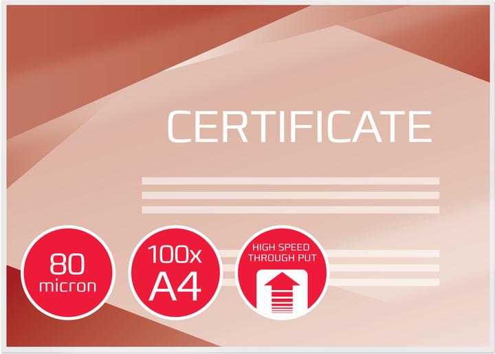 Produktbild GBC Laminierfolien in Premiumqualität (A4, 100 Stk., 80 µm)