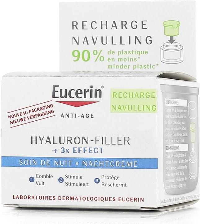 Produktbild Eucerin Gesichtscreme-Refill Hyaluron-Filler + 3 Effect - 50 ml (50 ml, Nachtcreme)