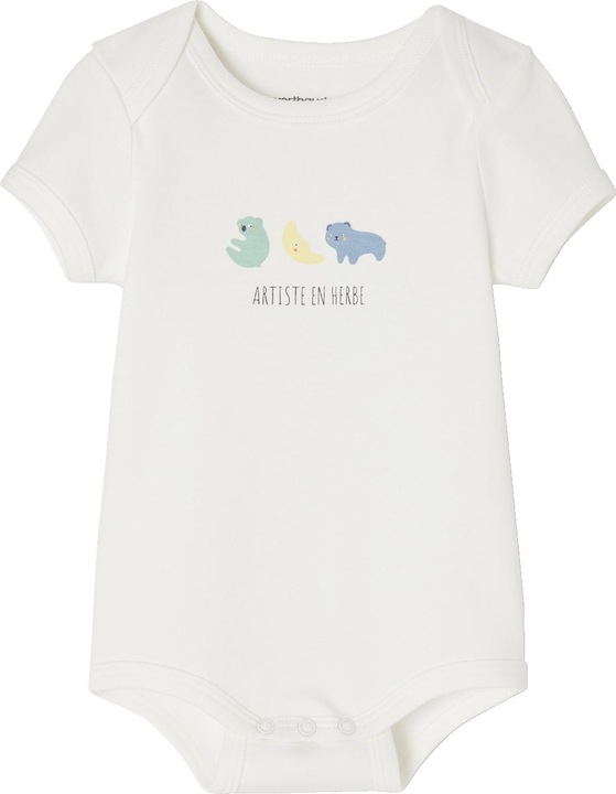 Image du produit Vertbaudet 3er-Pack mitwachsende Baby Schlupfbodys, Bio-Baumwolle Oeko-Tex (56)