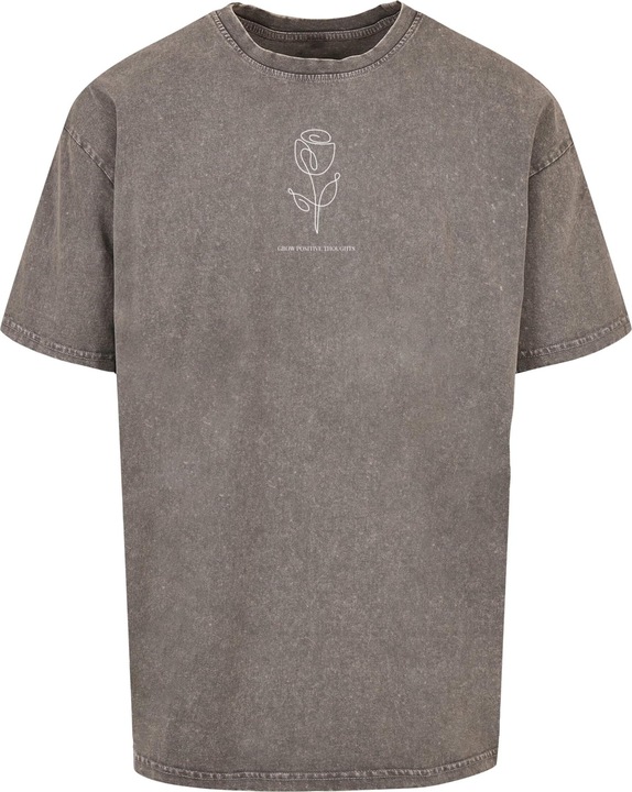 Actual product image Merchcode Spring - Tulip Flower Acid Washed Heavy Oversized Tee - 116463 (M)