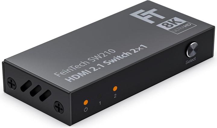 Actual product image FeinTech SW210 HDMI 2.1 8K Bi-Directional Switch 2 In 1 Out | Splitter 1 In 2 Out | Metal