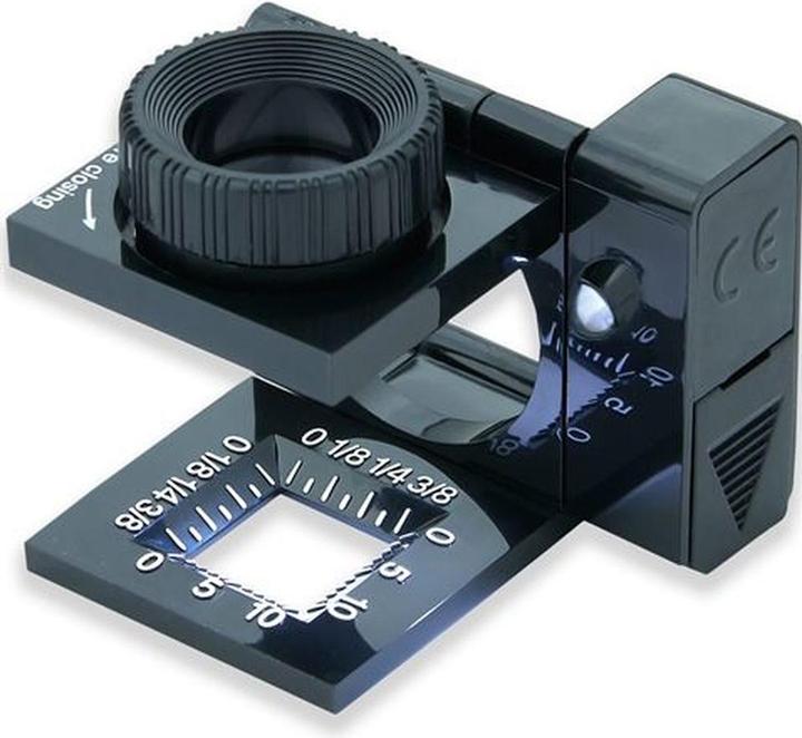 Produktbild Carson Fadenzähler Faltbar mit LED 11,5x15mm