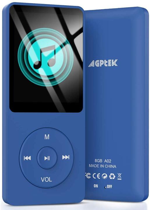 Produktbild Agptek A02 MP3-Player Dunkelblau