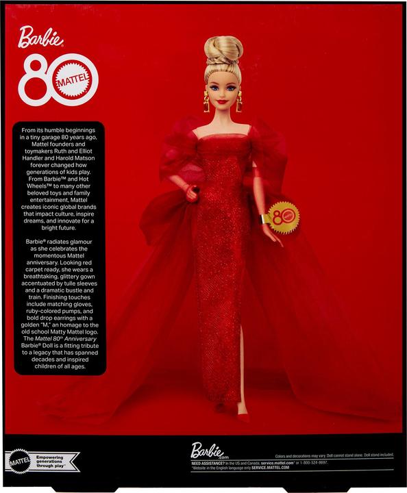 Image du produit Barbie Signature Mattel 80th Anniversary 1 - Blonde