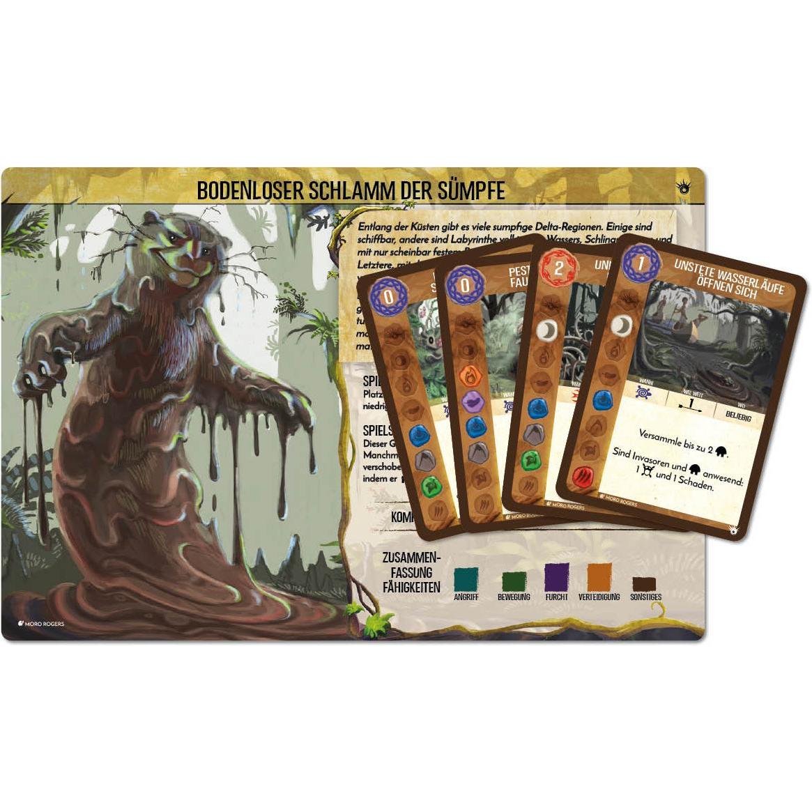 Pegasus Spirit Island: Bodenloser Schlamm der Sümpfe, Brettspiel, für 1-4 Spieler, ab 12 (Deutsch)