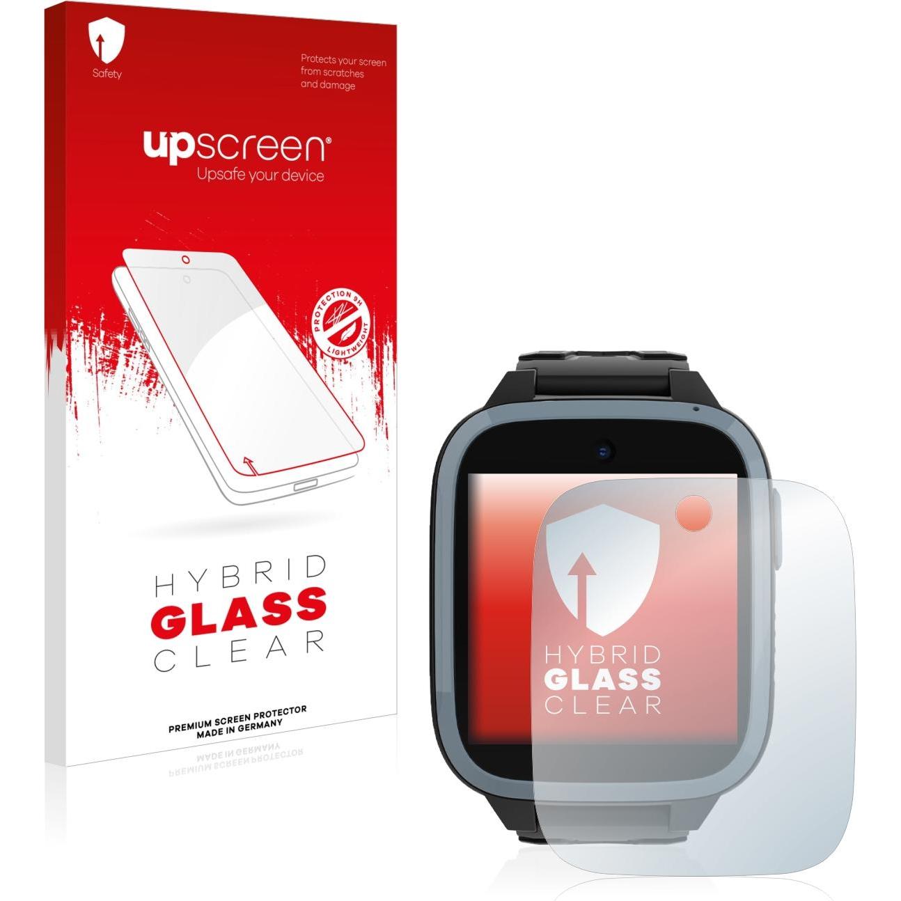 upscreen Scratch Shield Panzerglasfolie, Smartwatch Schutzfolie, Transparent
