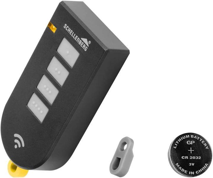 Actual product image Schellenberg Radio handheld transmitter DRIVE, 4 channel, 868.4 MHz, anthracite
