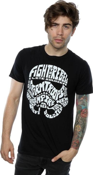 Immagine prodotto Star Wars Stormtrooper Text Head Maglietta Uomo (3XL)