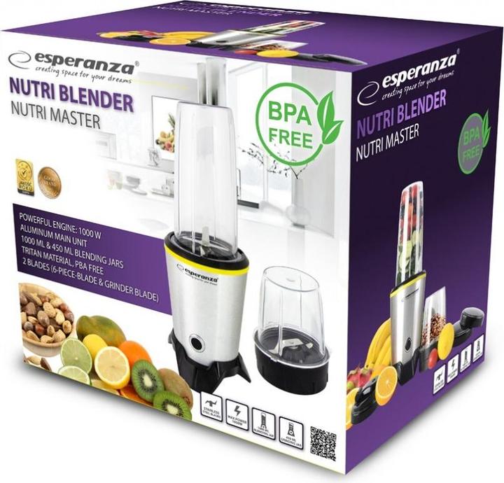 Immagine prodotto Esperanza EKM028 NUTRI MASTER - Frullatore 1L. 1000W (1000 W)