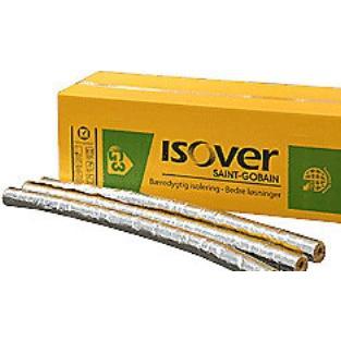 Saint-Gobain, Etiketten, Alu-rørskål 28x30mm. 1.2mtr. - Isover Boaflex.Alu2, max. 150°C med tape