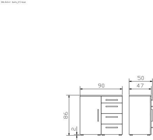 Image du produit Hasena Quinto (90 x 50 x 85 cm)