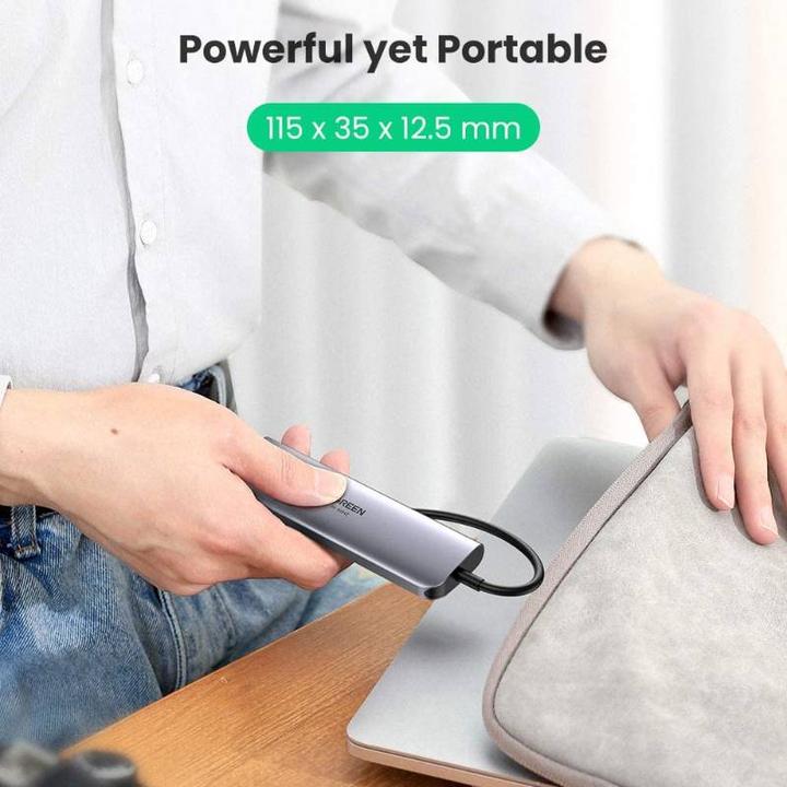 Actual product image Ugreen Adapter 5in1 Hub (USB-C, 5 ports)