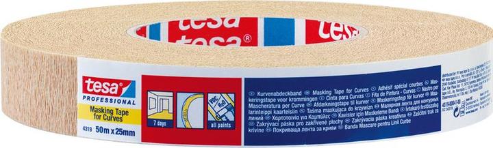 Immagine prodotto tesa Nastro crespato krepp® 4319 fortemente crespato marrone chiaro lunghezza 50 m larghezza 19 mm (19 mm)