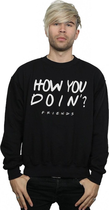 Immagine prodotto Friends How You Doin? Boyfriend Fit Felpa Uomo (XL)