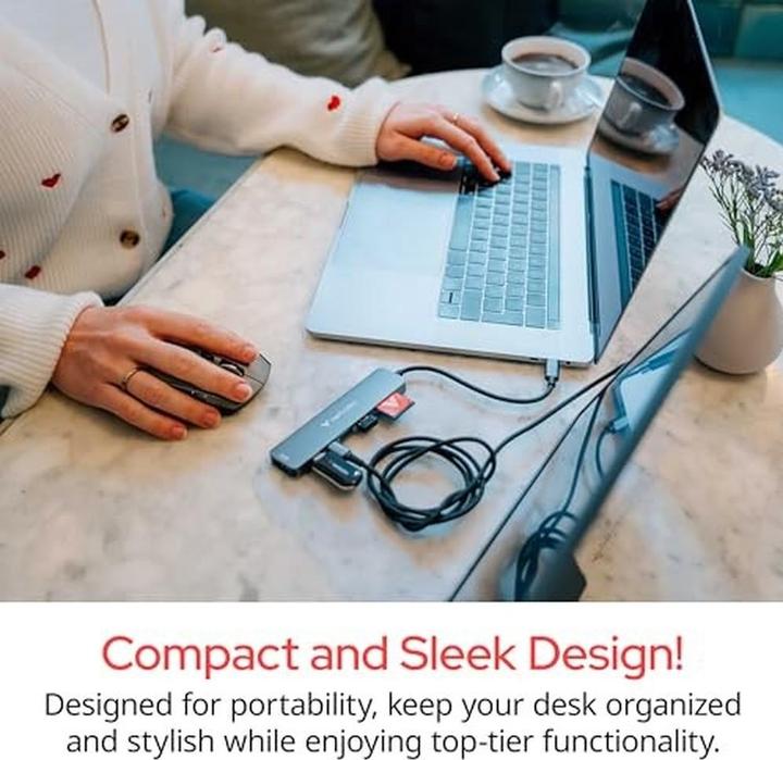 Produktbild Verbatim HUB USB-C 6PORT RJ45 (USB-C, 6 Ports)