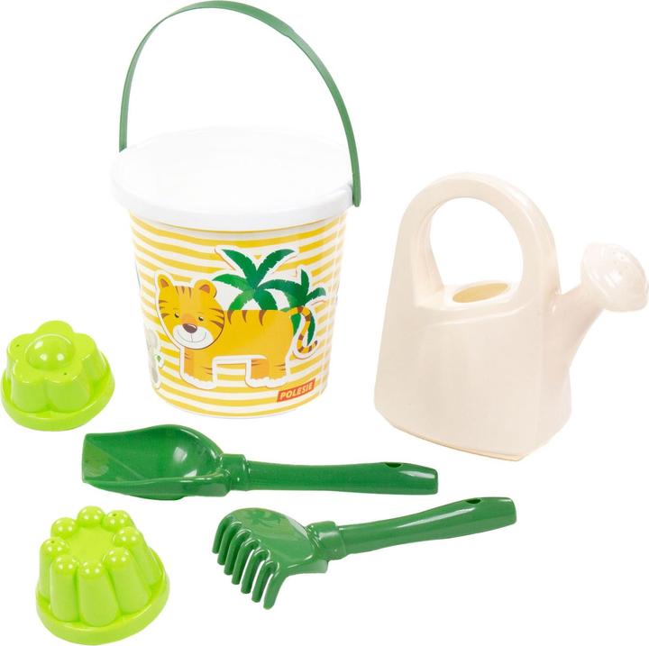 Image du produit Polesie Cavallino Safari XL Set de seaux avec moules à sable Lion, 8pcs.