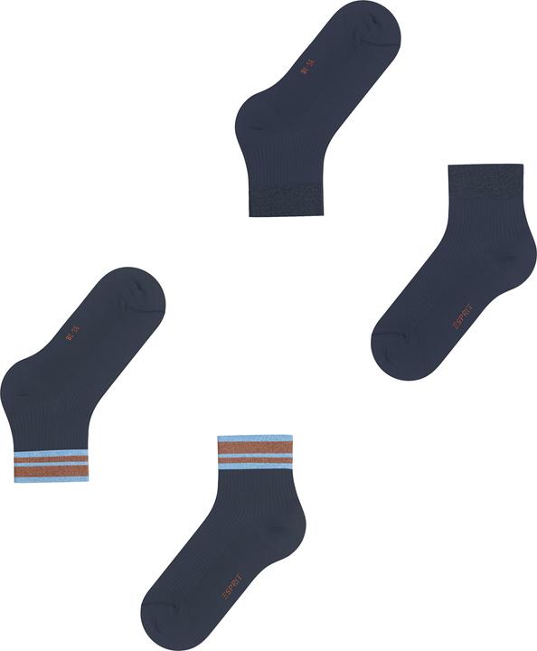 Immagine prodotto Esprit Retro Glitter 2-Pack Damen (Confezione da 2, 39 - 42)