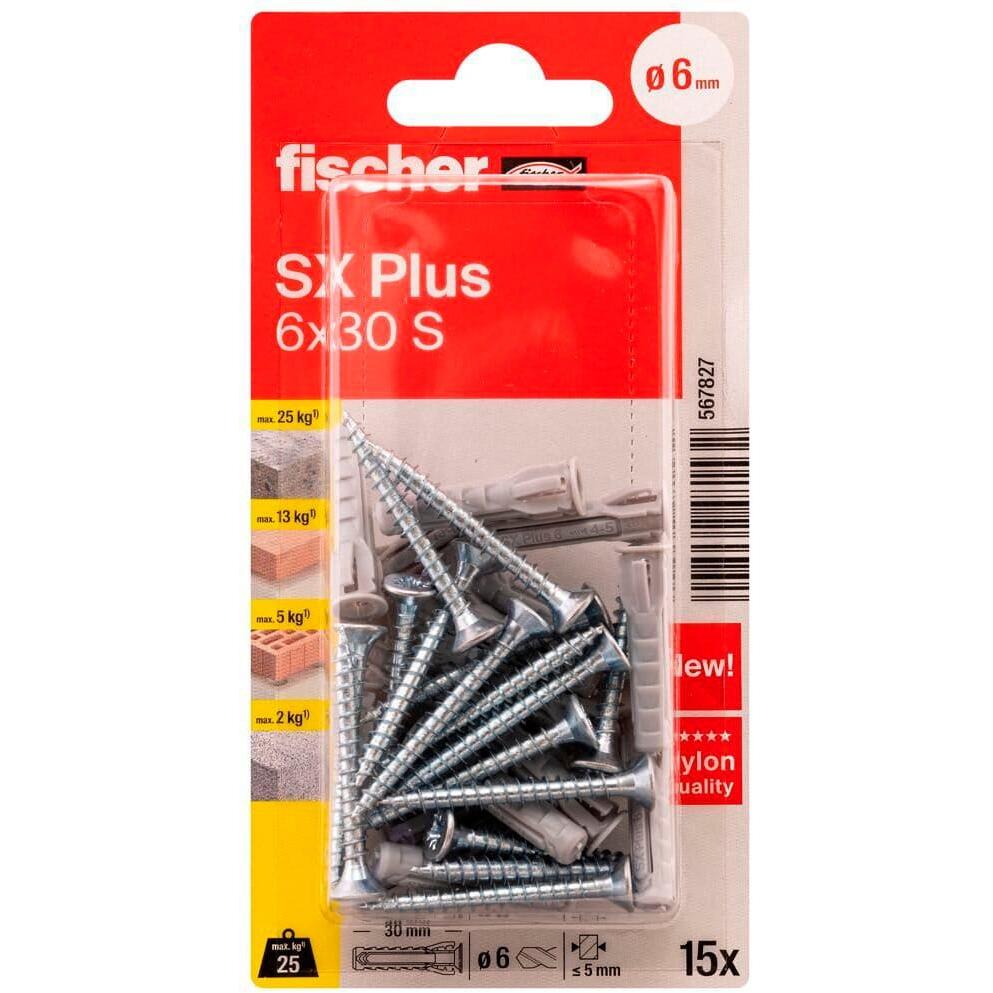 Thumbnail - Fischer, Dübel, Dübel SX Plus 6x30 S K (15) (15 Stk.)