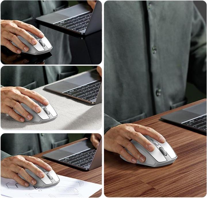 Actual product image Ugreen Wireless mouse MU101 2.4G (White) (Cable)