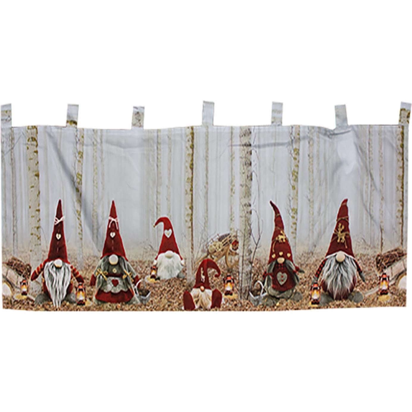 Inda-Exclusiv, Weihnachtsbeleuchtung, LED Gardine Scheibengardine Weihnachten beleuchtet X-Mas 45x120cm