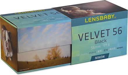 Produktbild Lensbaby Velvet 56mm, f/1.6 für Nikon (Nikon F, Vollformat)