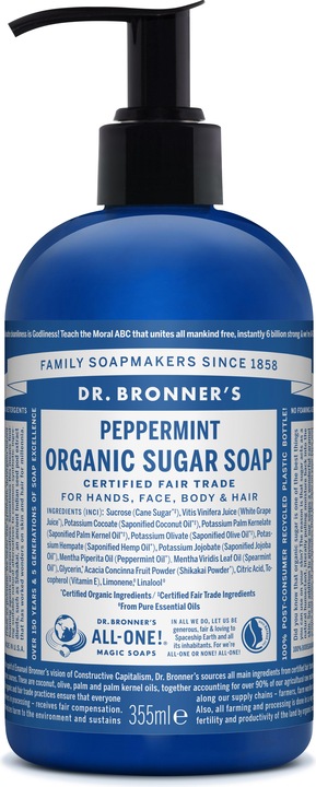 Produktbild Dr. Bronner's Organic Sugar Soap Peppermint 355 ml (355 ml)