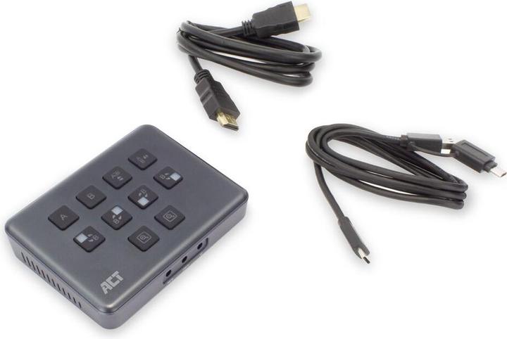 Produktbild ACT Dual HDMI input USB-C Video Switcher for capturing and live streaming